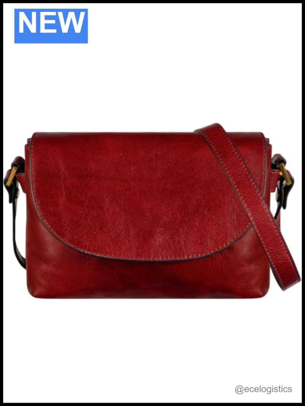 Handmade Leather Crossbody Bag for Women - Full Grain Italian Cowhide Messenger